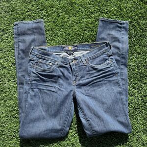 Lucky Brand Jeans Women's 8/29 Charlie Skinny Dark Wash Blue Stretch Denim Pants
